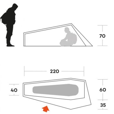 Палатка Ferrino Piuma 1 Blue (91214OOB) (931779) | Зображення 4