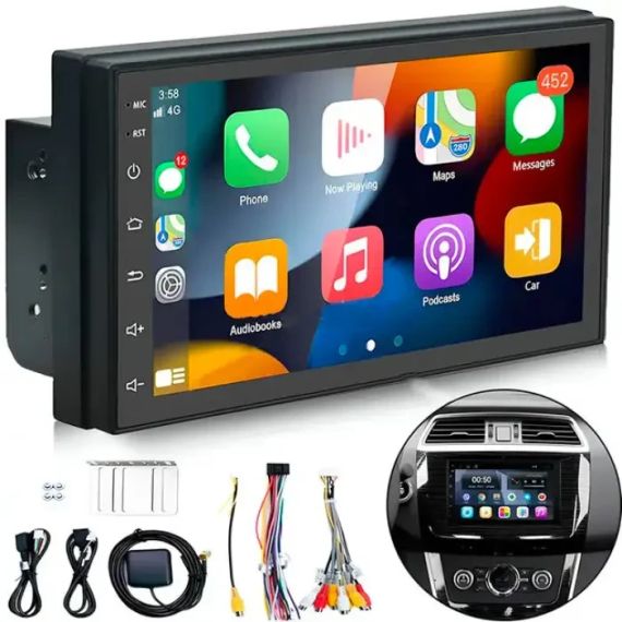 Автомагнитола универсальная MP5 CJ CP606 BT Android 8.0 2G-16G 2din плеер с USB и SD | Зображення 3