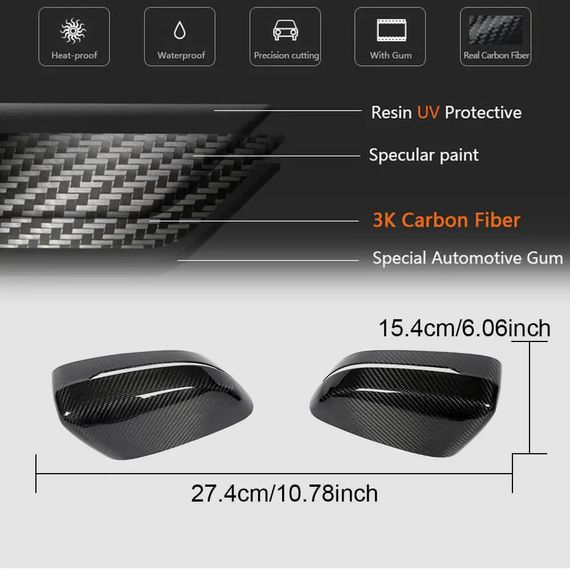 Кришки дзеркал M-Look V3 (Карбон) для BMW 7 серія G11/G12 2015-2022 рр | Зображення 4