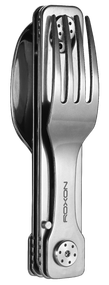 Набір столових приборів Roxon C1 3 in1 (ложка, виделка, ніж), сірий