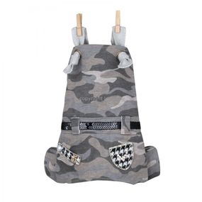 Штаны для собак Louisdog Bubbly pants на подтяшках без укавов, милитари, серые
