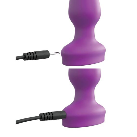 Анальна пробка з вібрацією Pipedream 3Some Wall Banger Plug, фіолетова Sex Aura | Зображення 6