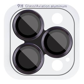 Захисне скло Metal Classic на камеру (у упак.) для Apple iPhone 16 Pro (6.3") / 16 Pro Max (6.9") Чорний / Black
