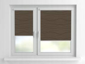 Рулонна штора Rolets Фала 2-2280-1250 125x170 см закритого типу Коричнева