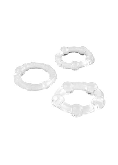 Набір ерекційних кілець - Triple C-Ring Set Clear | Зображення 1