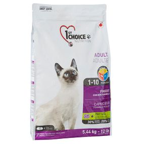 Корм 1st Choice Cat Adult Finicky сухой с курицей для привиредливых котов 5.44 кг