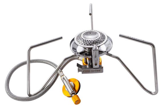 Портативная газовая горелка для кемпинга Паук со шлангом и пьезоподжтгом 70*70*150мм СИЛА | Зображення 1