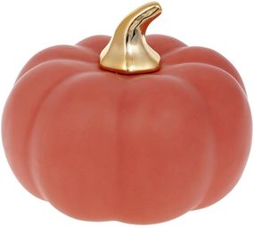 Декоративна статуетка Pumpkin orange mat with Gold 10.5 см