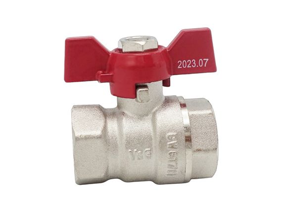 Кран кульовий Valogin Optima 1/2" ВВ червоний метелик VG-102101 1/28 шт | Зображення 2