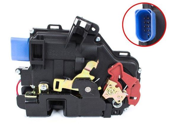 VW Golf V, V Plus 03-09 привід центрального замка дверей передній правий, 3D9837016 9 контактів Гольф 5, Плюс | Зображення 1