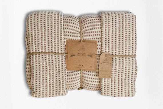 Покривало з наволочками Limasso 240×260 см. Azure Terracotta | Зображення 3