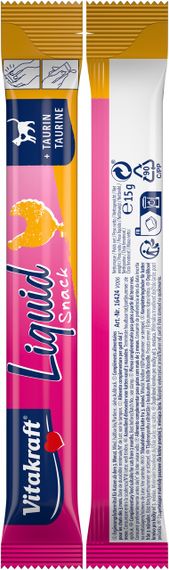 Ласощі для котів з куркою та яловичиною Vitakraft Liquid Snack Beef Chicken, 16 шт х 15 гр | Зображення 4