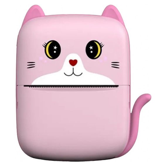 Портативний дитячий термопринтер з Bluetooth A8 Cat міні принтер для телефону Pink
