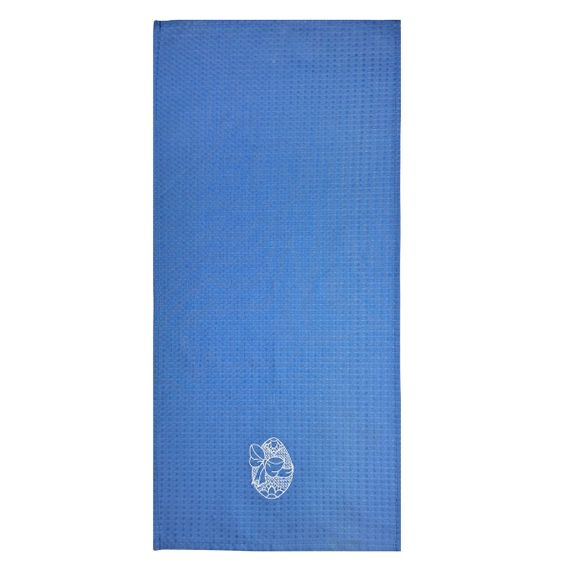 Рушник SoundSleep Happy Easter з вишивкою великодній вафельний 35х70 см блакитний (2800004775540) | Зображення 3