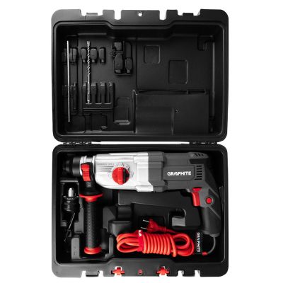 Перфоратор Graphite SDS-plus, 900Вт, 3.4Дж, кейс 6.1кг (58G539) | Зображення 2