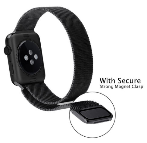 Міланський сітчастий ремінець Primo для Apple Watch 38mm / 40mm / 41mm - Black | Зображення 2