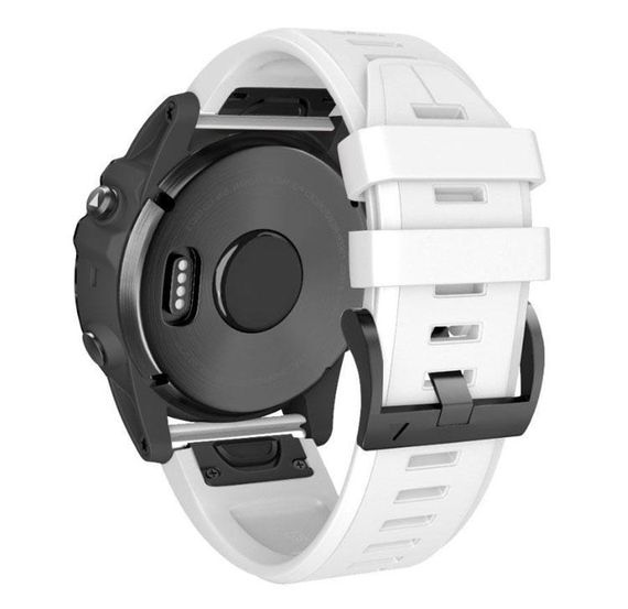 Силіконовий ремінець Primo для годинника Garmin Fenix 5 / 5 Plus / Fenix 6 / 6 Pro - White | Зображення 1