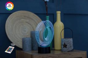 3D светильник ночник с пультом "Лента Мебиуса 3" 3DTOYSLAMP