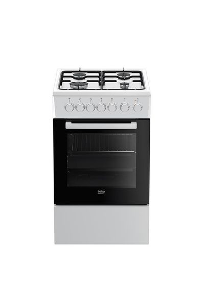 Плита комбинированная Beko FSM52120DW - 50х60 см/газ-контр/эмал. реш./55л/7 прогр./белый (FSM52120DW)