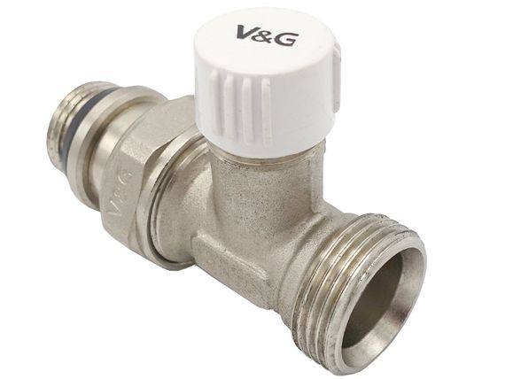 Радіаторний вентиль прямий налаштувальний Valogin 1/2" х 3/4" євроконус VG-602111 1/16 шт | Зображення 3