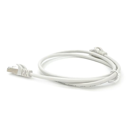 Патч-корд литой MERLION,FTP,RJ45,Cat.5e,1m,серый,CU,Q200 | Зображення 1