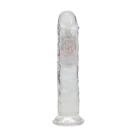 Анальна пробка з вібро LED Vibrating Straight Cock - 18 cm - Transparent Sex Aura | Зображення 2