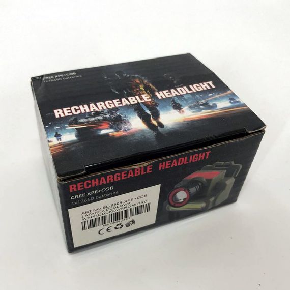 Налобний ліхтарик з захистом від вологи Police 8808/6908-XPE+COB, Ліхтарик діодний налобний QB-37 | Зображення 5