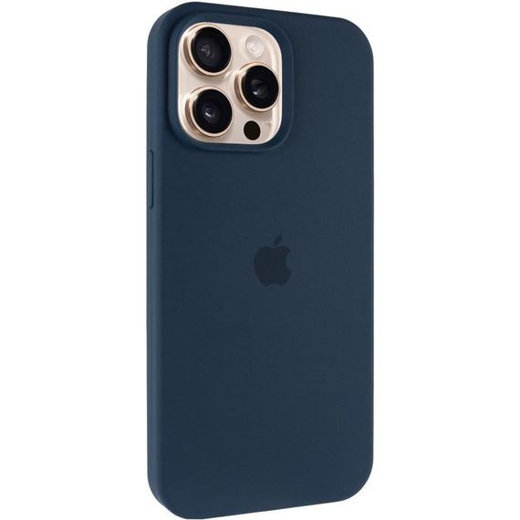 Чехол Silicone Case Full Protective (AA) для Apple iPhone 14 Pro (6.1") Синий / Deep navy
