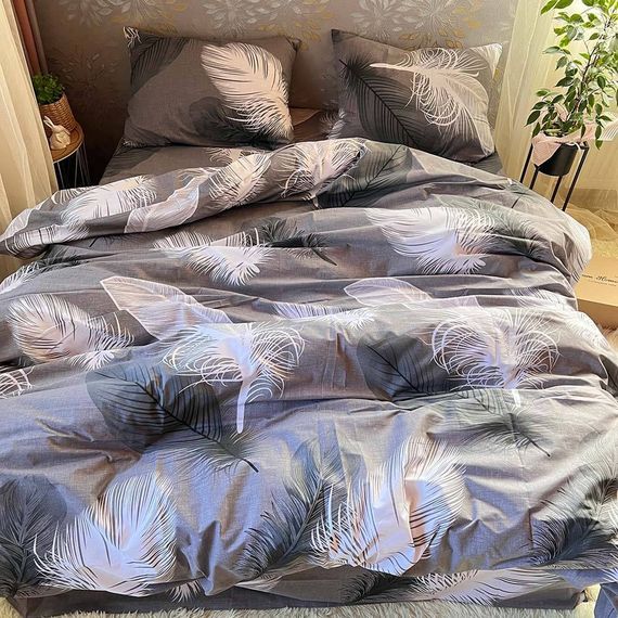 Комплект постельного белья Soft евро 200х220 см перья | Зображення 1