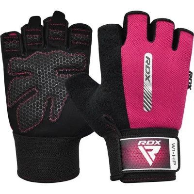 Перчатки для фитнеса RDX W1 Half Pink S (WGA-W1HP-S)