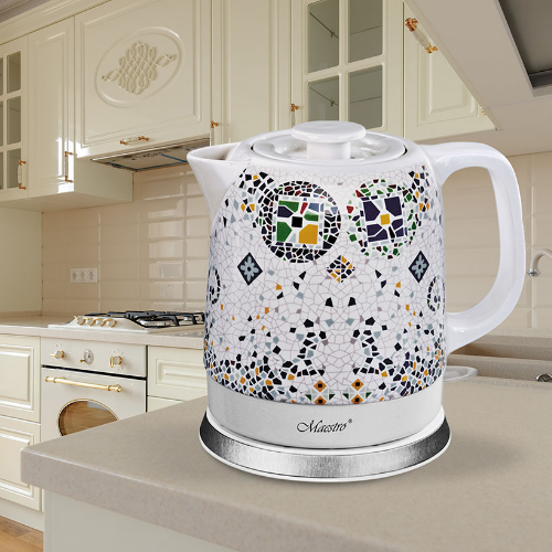 Електрочайник 1,5л 1200W кераміка MR-068-MOSAIC Maestro | Зображення 1
