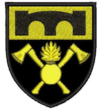 Шеврон 16 ОПП Чорний