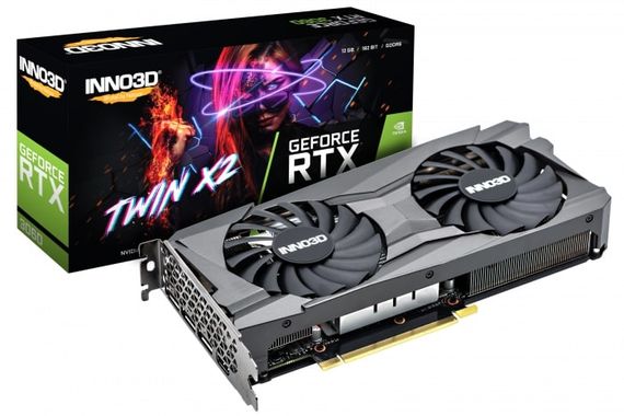 Видеокарта INNO3D GeForce RTX3060 12Gb GDDR6 Twin X2 LHR (N30602-12D6-119032AH)