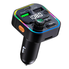 Автомобільний FM ФМ-модулятор Terra С16, Bluetooth 5.0, трансмітер, вольтметр, швидке заряджання