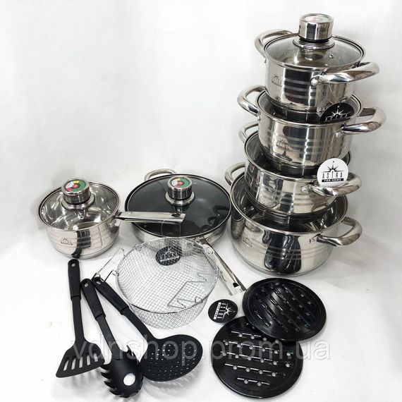 Набор кастрюль высшего качества, Набор кастрюль хорошего качевства посуды для дома MK-46 | Зображення 3