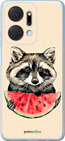 Чохол на Huawei Honor X7A Єнотик з кавуном "4605u-2981-2448"