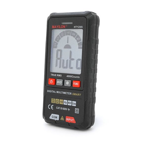 Мультиметр Mayilon HT-124A. Вимірювання: V, A, Ω, C, F, NCV