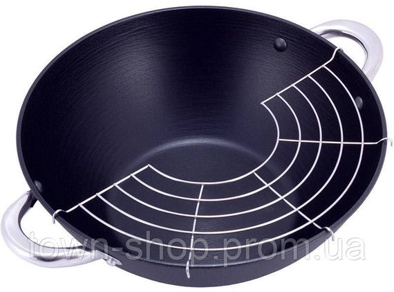 Казан чугунный "Wok" 4.5л, с антипригарным покрытием и аромо-крышкой KM-4807MR | Зображення 6