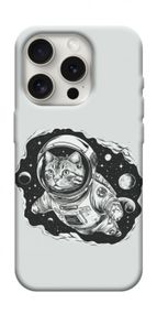 Чохол з картинкою Кіт космонавт для Apple iPhone 16 Pro (6.3")