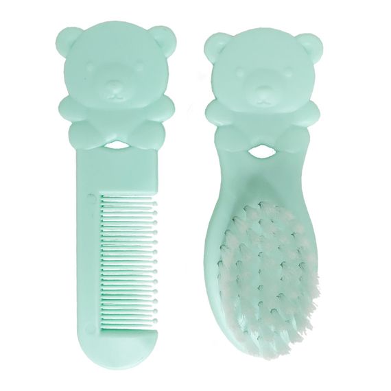 Набір дитячий гребінець і щітка "Ведмедик" MGZ-0711(Turquoise) бірюзовий | Зображення 1