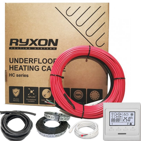 Комплект нагрівальний кабель Ryxon HC20, 20 W/m (ø 3.5 мм) + програмований терморегулятор EcoReg M6.716