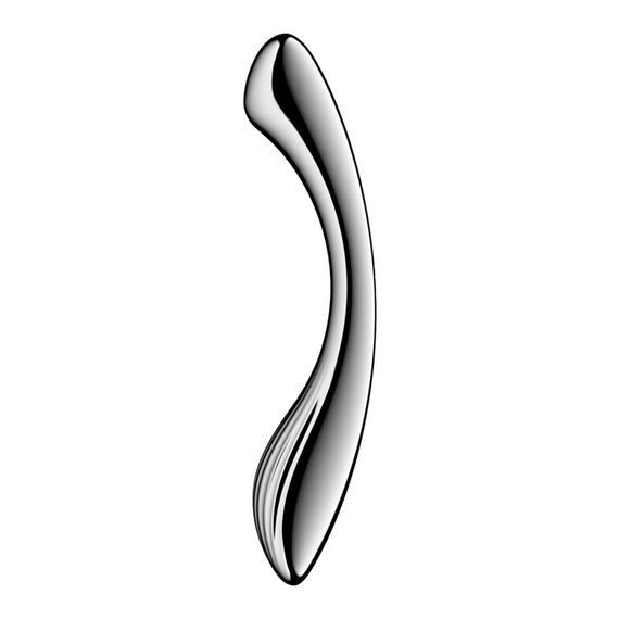 Металевий дилдо Satisfyer Pure Gravity 1, двосторонній, можна нагрівати й охолоджувати, 939 г | Зображення 1