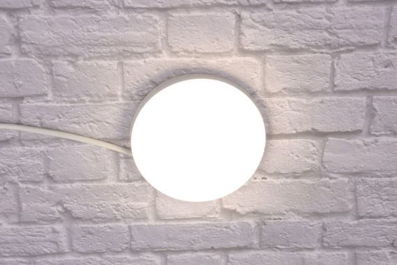 Сучасний круглий світильник стельовий LED для кімнати кухні ванної 25090 Білий 3х14х14 см. | Зображення 2