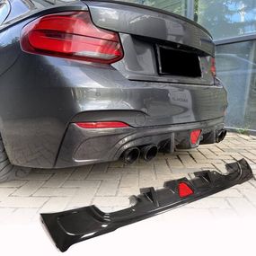 Дифузор заднього бампера V2 (для F22/F23 M-Sport, Карбон) для BMW 2 серія F22/23 2014-2021 рр