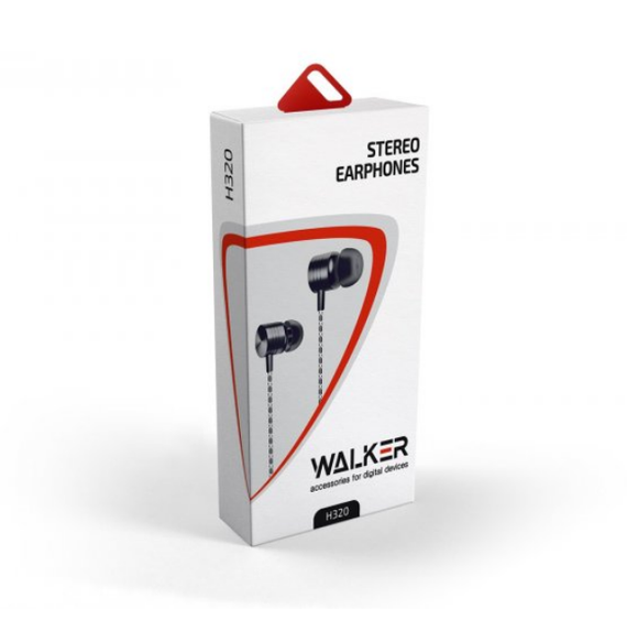 Навушники WALKER H320 AUX з мікрофоном чорний/сірий | Зображення 1