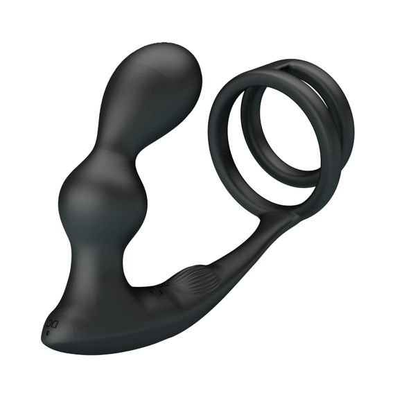 Анальна пробка з ерекційним кільцем - Mr Play Remote Control Vibrating Prostate Massager | Зображення 2