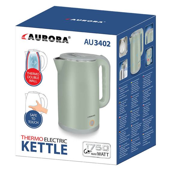 Электрочайник из нержавеющей стали Aurora 3402AU 2 л | Зображення 2