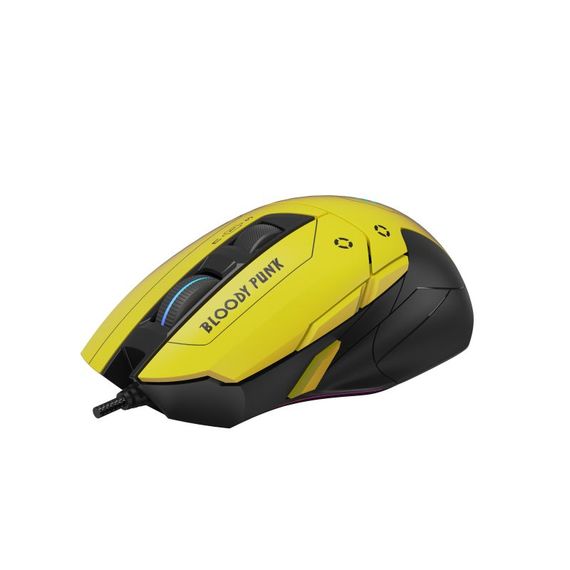 Миша ігрова A4Tech W70 Max Bloody, жовта, активоване ПЗ Bloody | Зображення 2