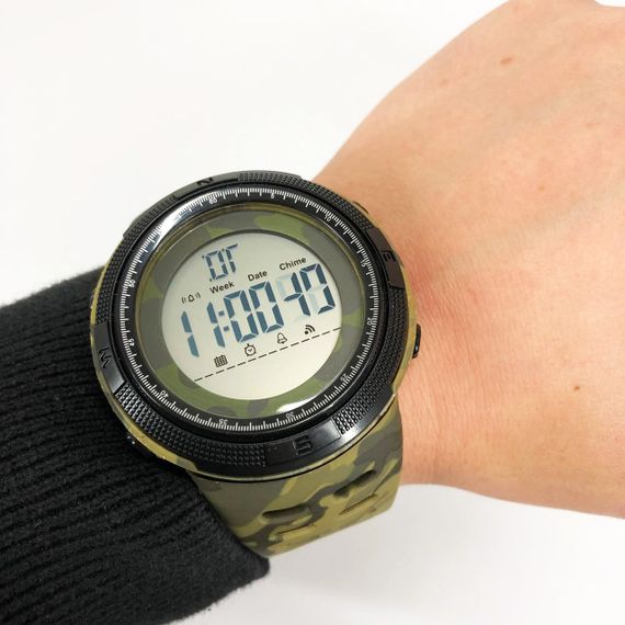 Годинник наручний чоловічий SKMEI 2070CMGNWT ARMY GREEN CAMO. Колір: камуфляж | Зображення 1