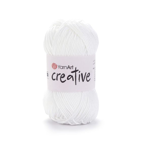 YarnArt CREATIVE Креатив No 220 білий Пряжа бавовна, нитки для в'язання